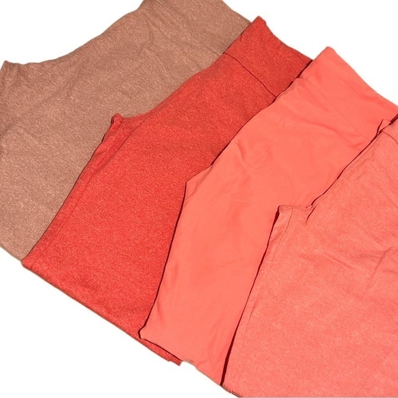 NWOT LulaRoe OS Soft Leggings One Size 2-10 Small-Large Solid Color Salmon Pink - Picture 7 of 10